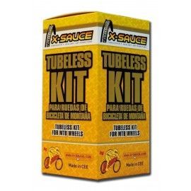 KIT CONVERSOR TUBELESS 26" BTT VALVULA FINA(DOS RU
