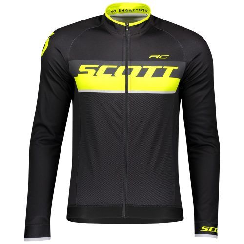 MAILLOT RC AS L/SL BLCK/SUL YEL M