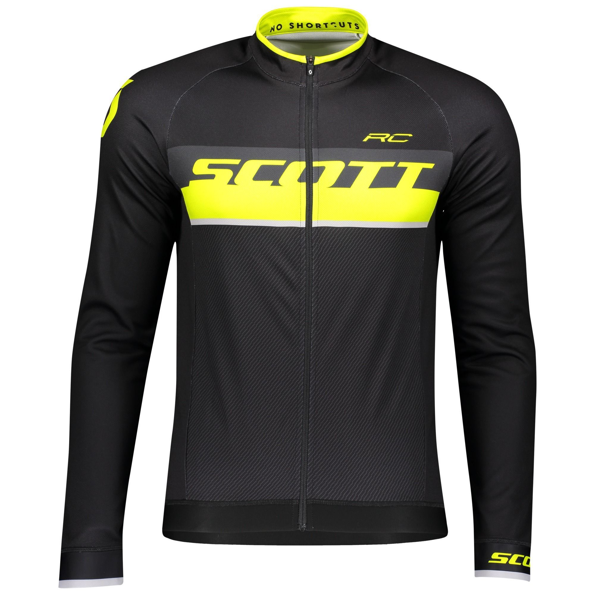 MAILLOT RC AS L/SL BLCK/SUL YEL M