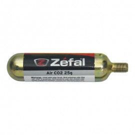 CARTUCHO DE AIRE ZEFAL CO2 25 g CON ROSCA