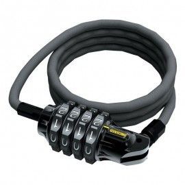 CANDADO CABLE ONGUARD TERRIER COMBO 4 120cm x 6 mm