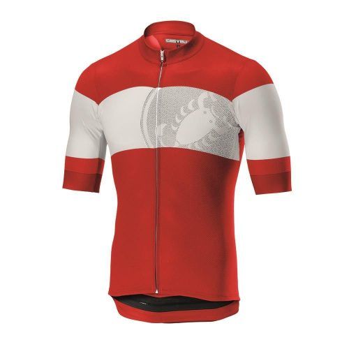 MAILLOT CASTELLI RUOTA ROJ L