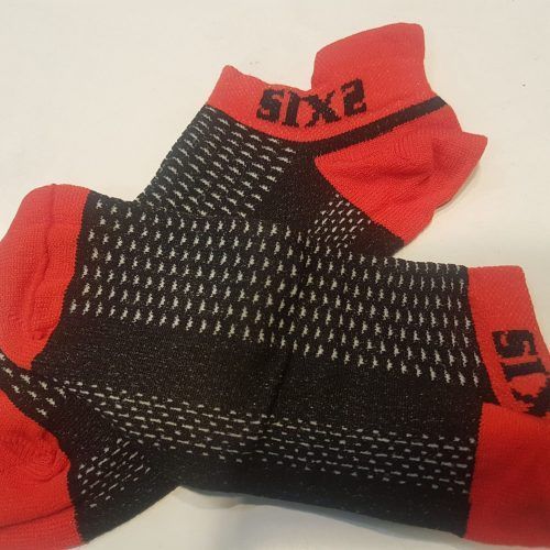 CALCETIN CORTO SIXS FANTASMINO ROJO 35-38