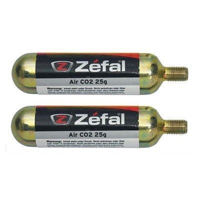 BLISTER 2 CARTUCHOS DE AIRE ZEFAL CO2 25 g C/ROSCA