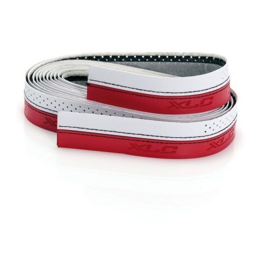 XLC GR-T04 CINTA MANILLAR BLANCA/ROJA MICROFIBR/PU