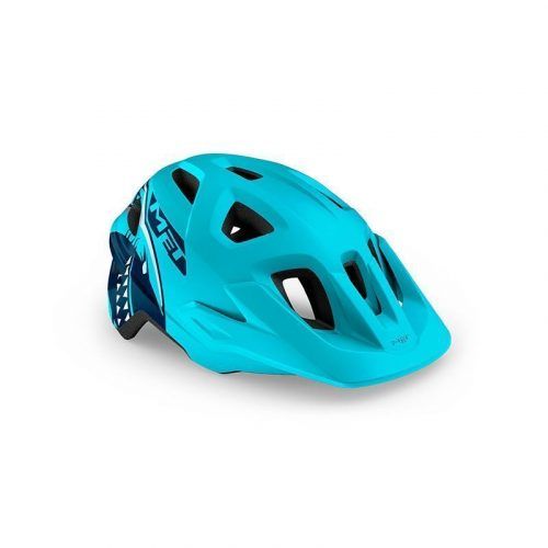 CASCO JUNIOR MET ELDAR AZUL TIBURON MATE TALLA UNI