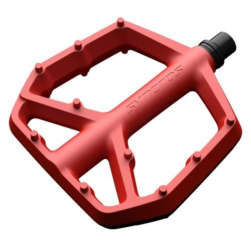 PEDAL FLAT SQUAMISH III LARGOS SYNCROS RED ROJOS