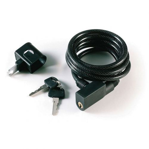 CANDADO CABLE ESPIRAL  8 mm - 180 cm CON SOPORTE