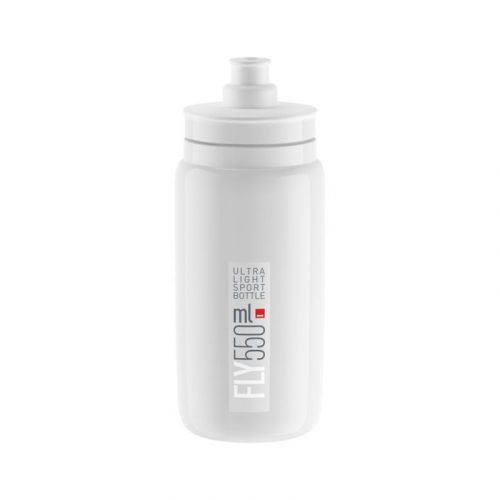 BIDON ELITE  FLY BLANCO LOGO GRIS 550 ml