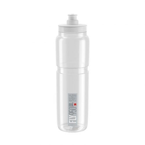 BIDON ELITE FLY CLEAR 20 TRANSP. LOGO GRIS 950 ml