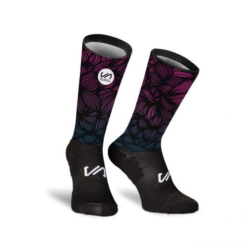 CALCETINES A/MEDIA SUBLIM. PINK FLOWERS 35-39