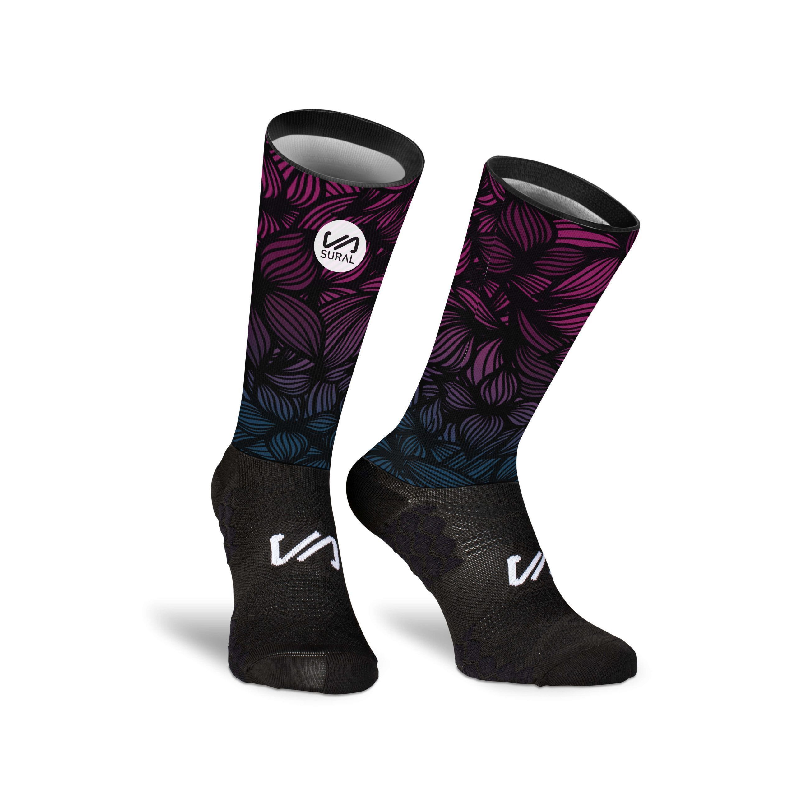 CALCETINES A/MEDIA SUBLIM. PINK FLOWERS 35-39