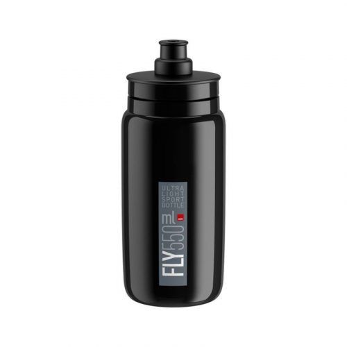 BIDON ELITE  FLY NEGRO LOGO GRIS 550 ml