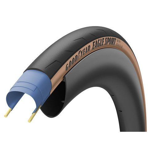 Cubierta GoodYear Eagle Sport 700x25 Pleg Neg/Mrrn