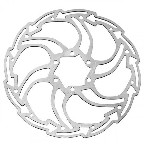 Disco flecha R-25 180 mm 6 torn plata
