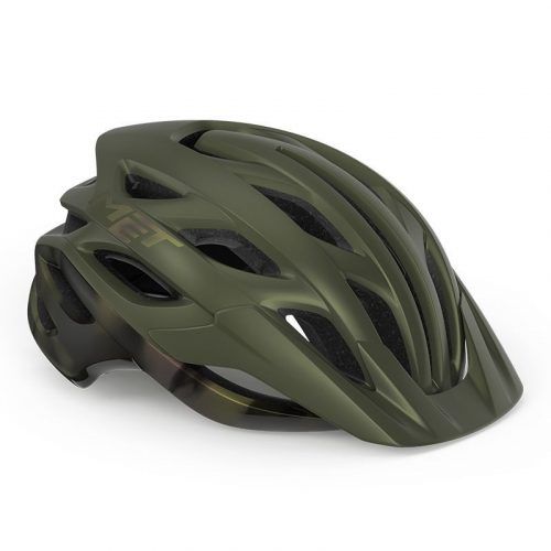 CASCO MET VELENO VERDE IRIDISCENTE MATE 56-58