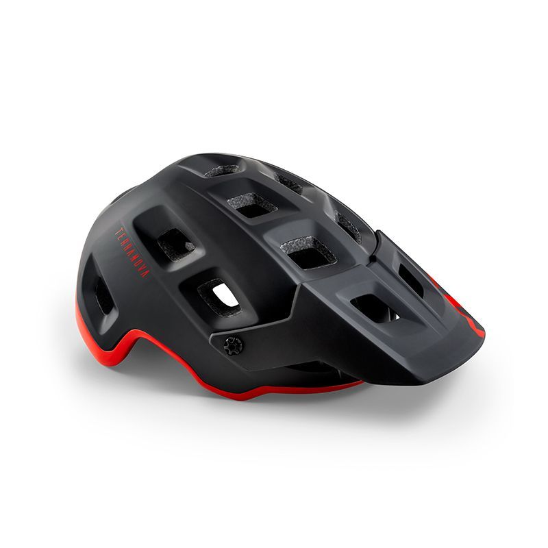 CASCO MET TERRANOVA NEG/ROJO MATE BRI.T.M 56-58