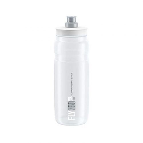 BIDON ELITE FLY MTB TRANSPARENTE LOGO GRIS 750 ml