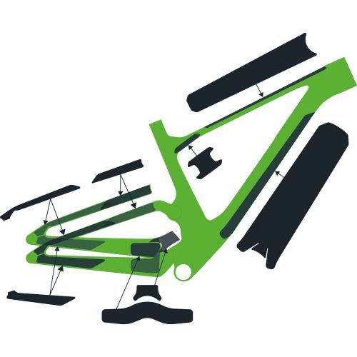 Kit de Proteccion Cuadros Spark Carbon Clear Mate