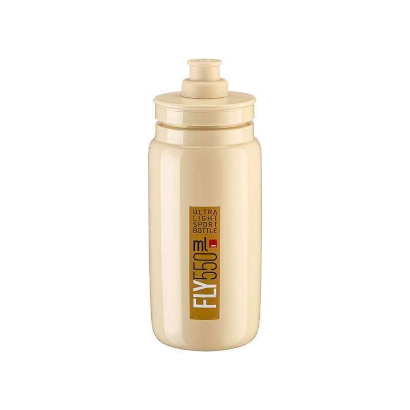BIDON ELITE FLY BEIGE LOGO MARRON 550ml