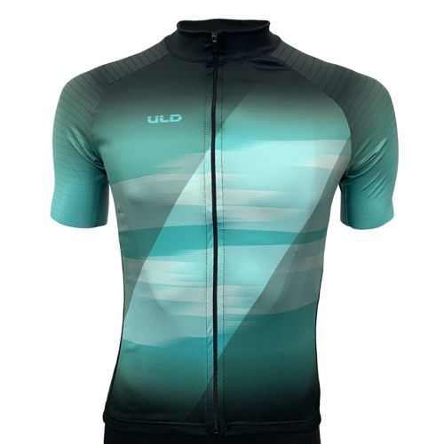 MAILLOT M/ Corta ULD UNISEX TRANS. Poliester MICROFIBRA/MANGAS LICRA TURQUESA M