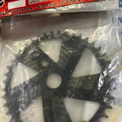 Plato Monty 42 Dientes BMX Negro Acero