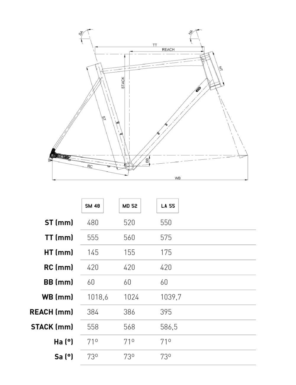 wrc-kalima-gravel-allcarb-grx600-2x11s geometria