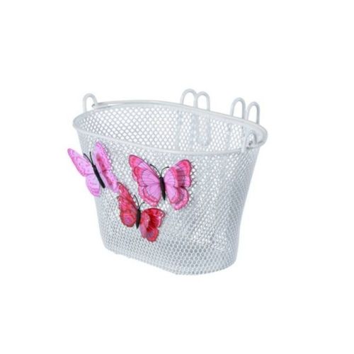 CESTA DELANTERO NIÑOS BASIL JASMIN ACERO BLANCO/MA