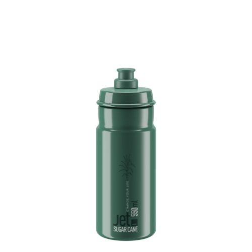 BIDON ELITE JET SUGAR CANE VERDE/LOGO BLANCO 550 m